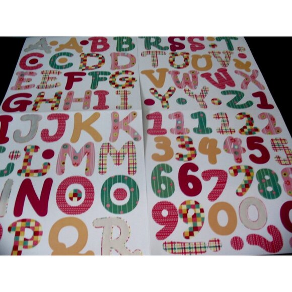 Baby Girl Bright ABC Monograms  This includes: ABC monograms-Baby Girl Bright - Picture 1 of 7